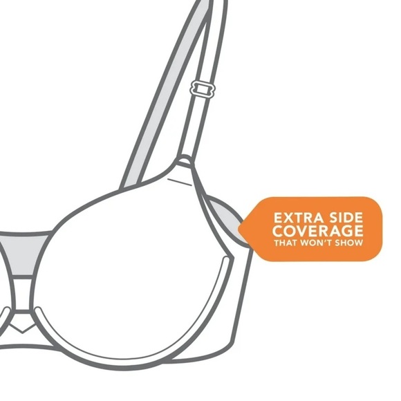 Warners Blissful Benefits Underarm-Smoothing Bra Nude 40C NWT RA3561W - Picture 6 of 6